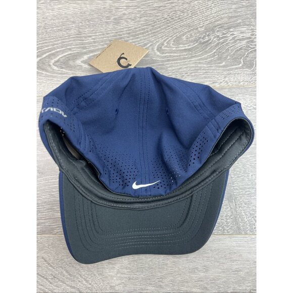 Nike Dri-FIT ADV Rise Structured Swoosh Blue Hat Cap Size L/XL NEW - Picture 9 of 13